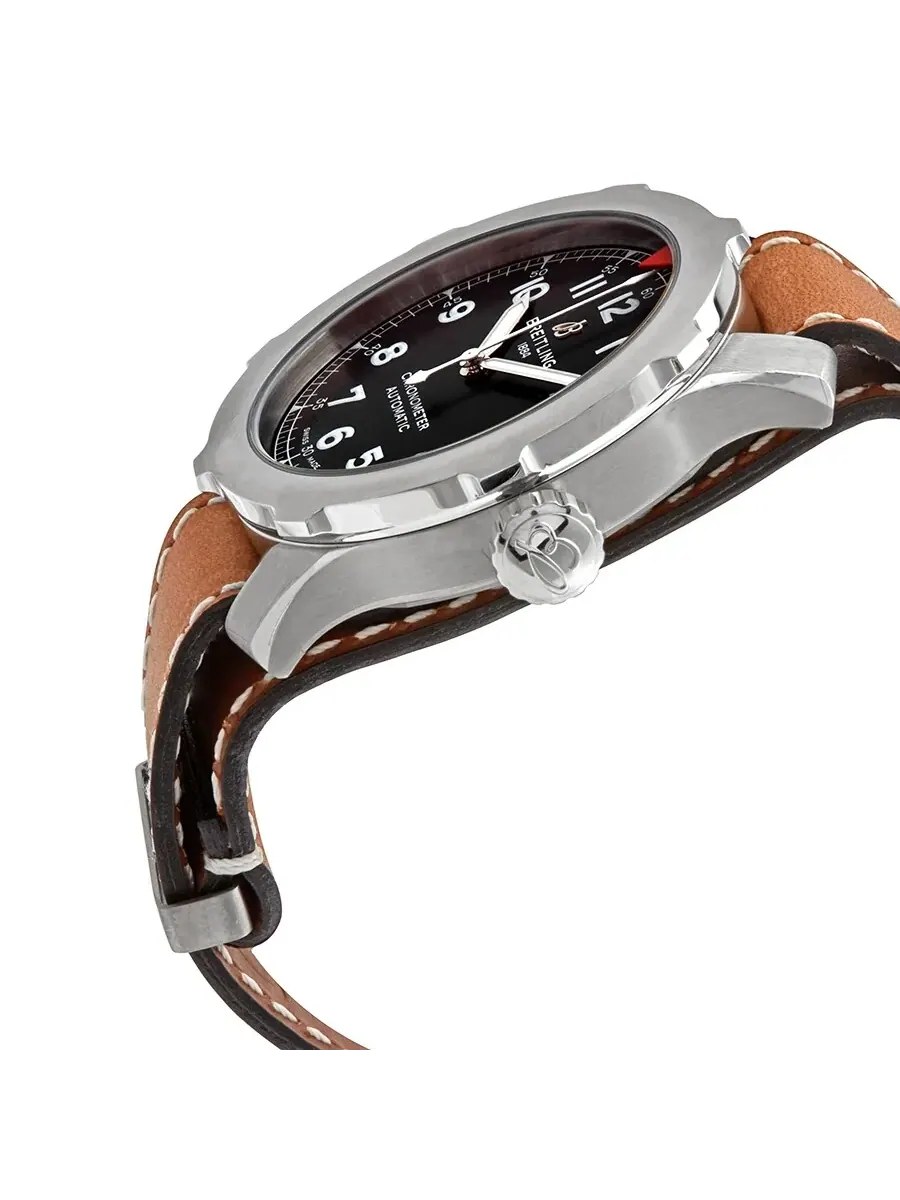 Мужские часы Breitling Navitimer Super 8 B20 Automatic Chronometer 46 мм с черным циферблатом AB2040101B1X1