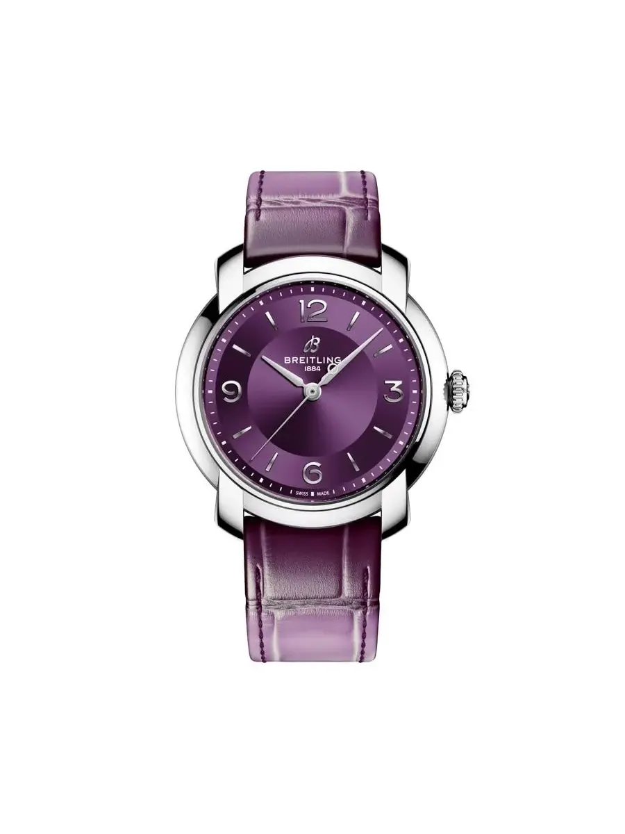 Женские часы Breitling Premier Automatic с фиолетовым циферблатом A10310121Q1P1