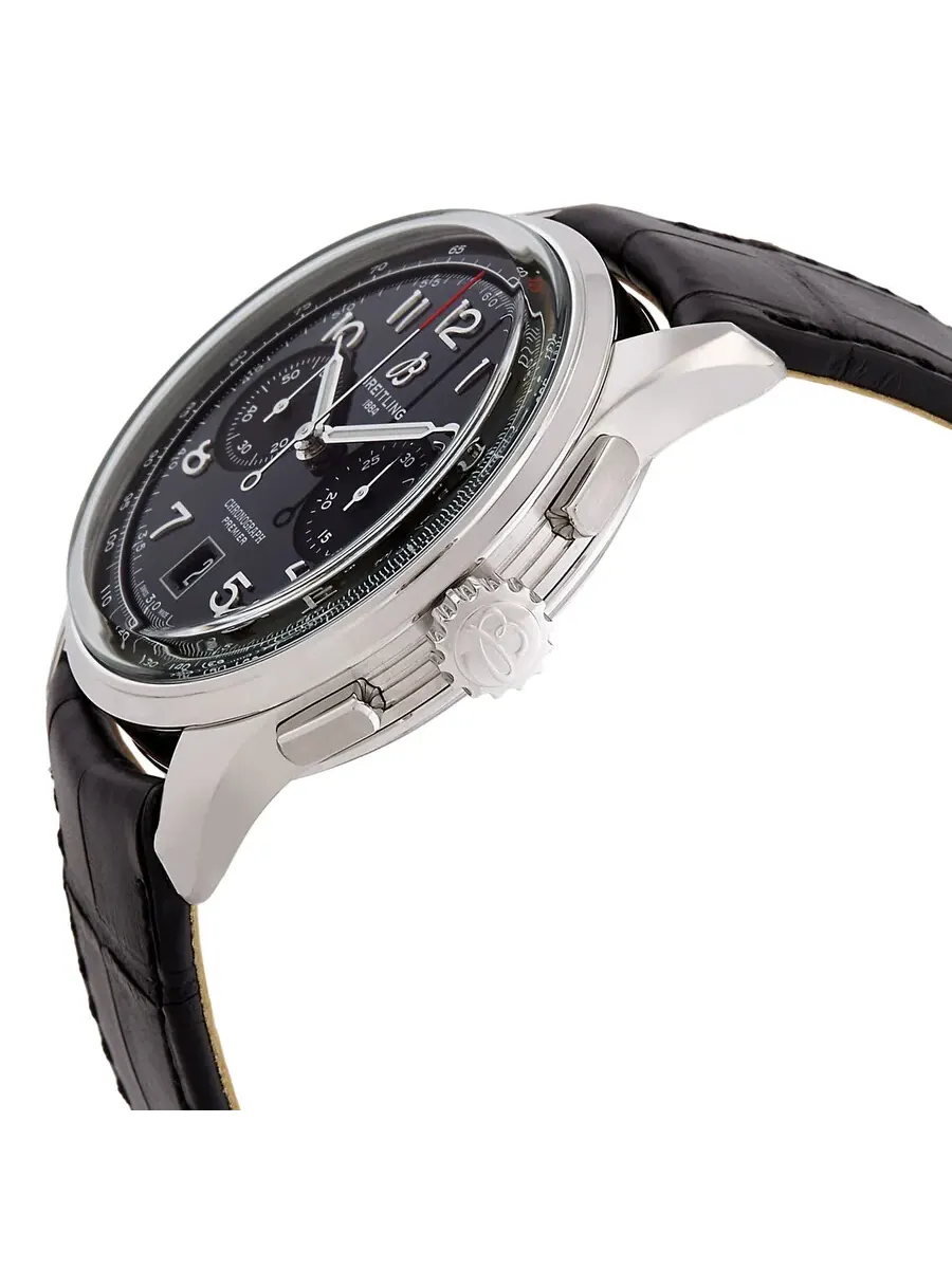 Мужские часы Breitling Premier B01 Chronograph Automatic с черным циферблатом AB0145221B1P2 — изображение 2 из 4