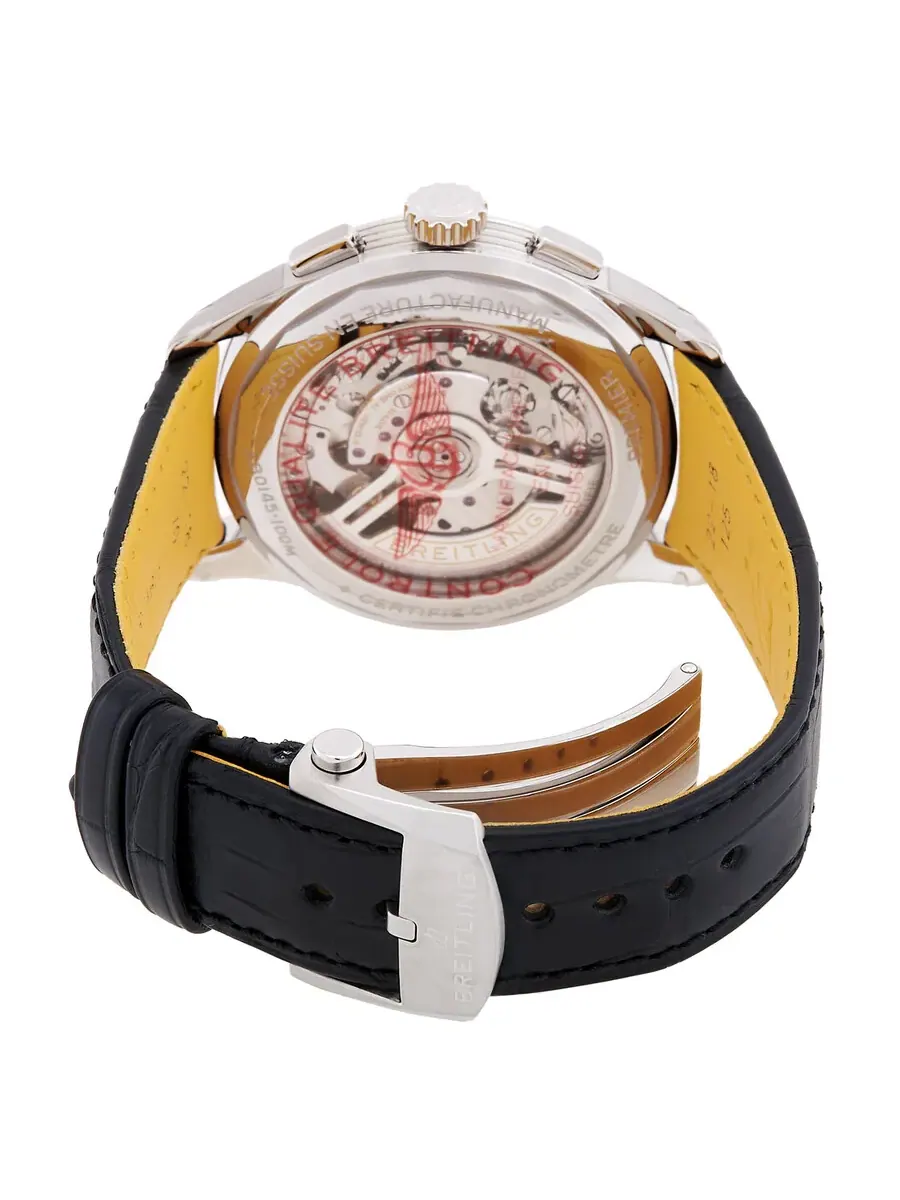 Мужские часы Breitling Premier B01 Chronograph Automatic с черным циферблатом AB0145221B1P2 — изображение 3 из 4