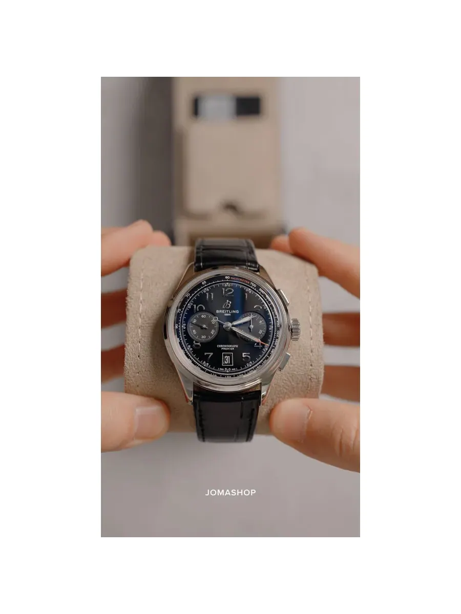 Мужские часы Breitling Premier B01 Chronograph Automatic с черным циферблатом AB0145221B1P2 — изображение 4 из 4