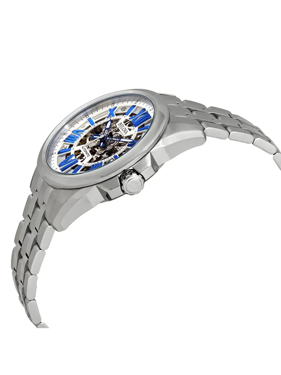 Мужские часы Bulova Classic Automatic с серебристым циферблатом 96A187 — изображение 2 из 3, оттенок серебряный