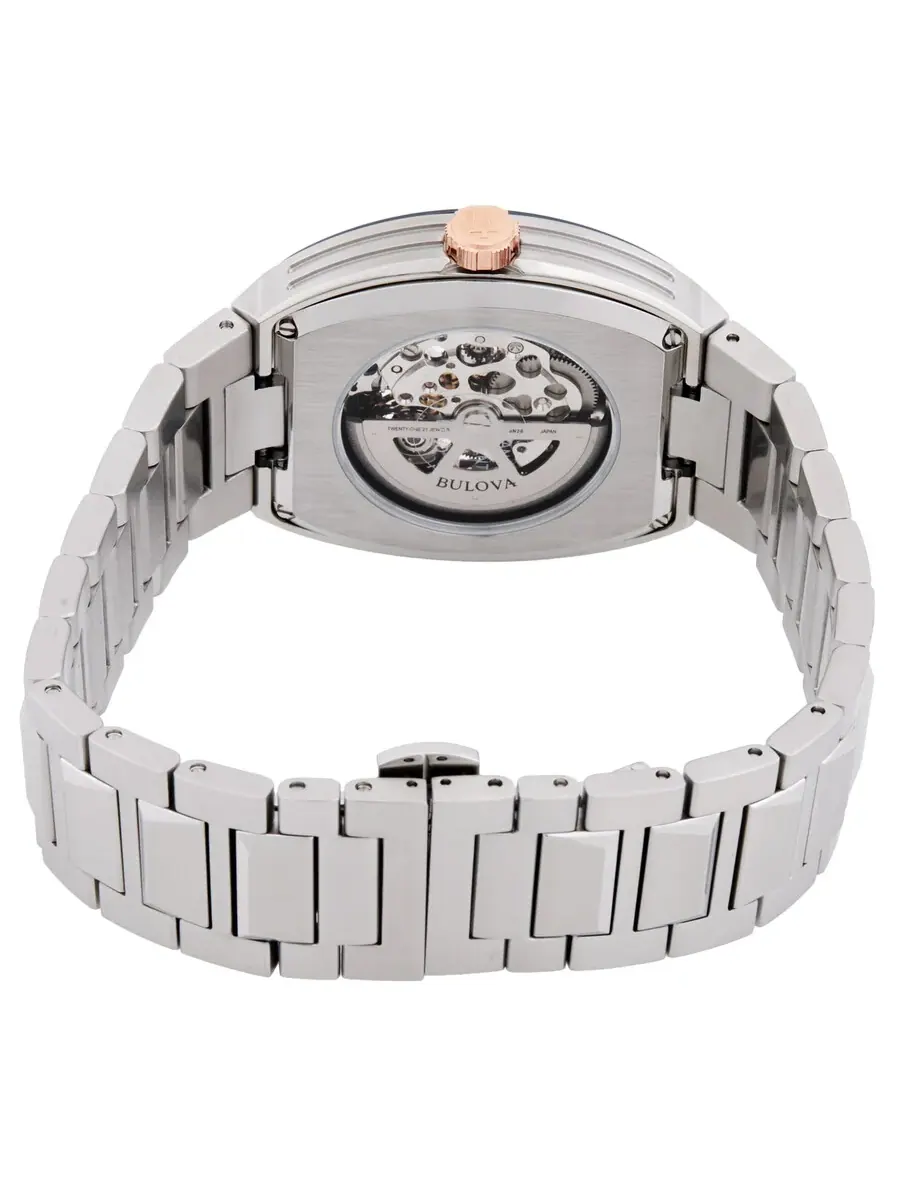 Мужские автоматические часы Bulova Maquina с синим циферблатом, модель 98A319 — изображение 3 из 3, оттенок синий