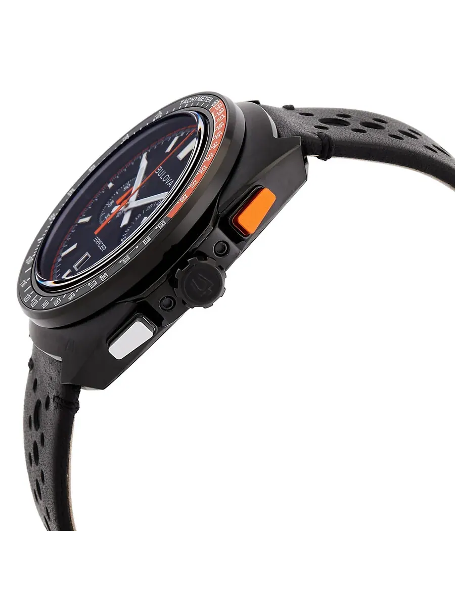 Мужские часы Bulova Racer Chronograph Quartz с черным циферблатом 98B428 — изображение 2 из 3, оттенок черный