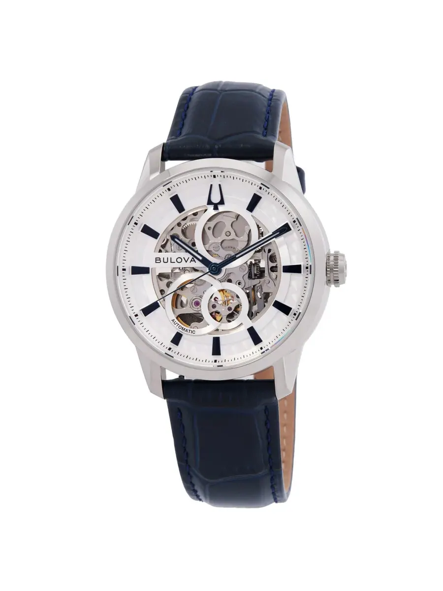 Мужские часы Bulova Sutton с серебристым циферблатом 96A330