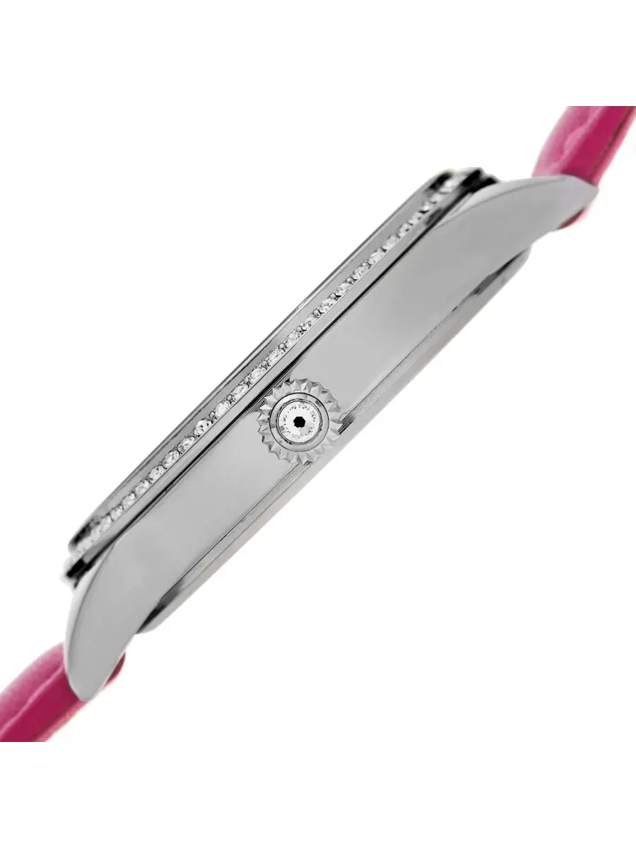Женские часы Burgi Dual Time Quartz с белым циферблатом BUR184PK — изображение 3 из 4, оттенок серебряный