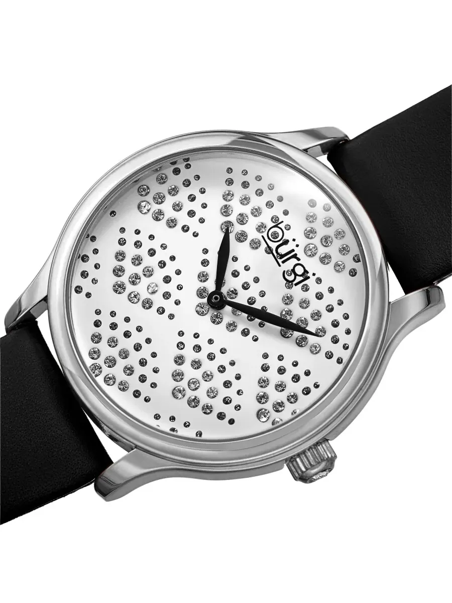 Женские часы Burgi Pebble Style с кварцевым механизмом, белым циферблатом BUR238SSB — изображение 2 из 4, оттенок серебряный