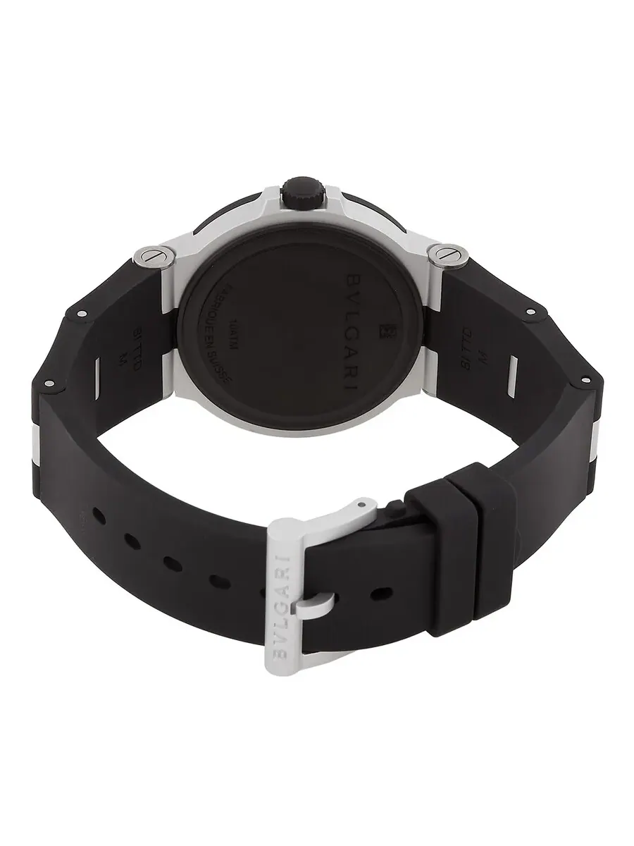 Мужские часы Bvlgari Aluminium GMT Pepsi с автоматическим механизмом 103963 — изображение 3 из 3, оттенок черный