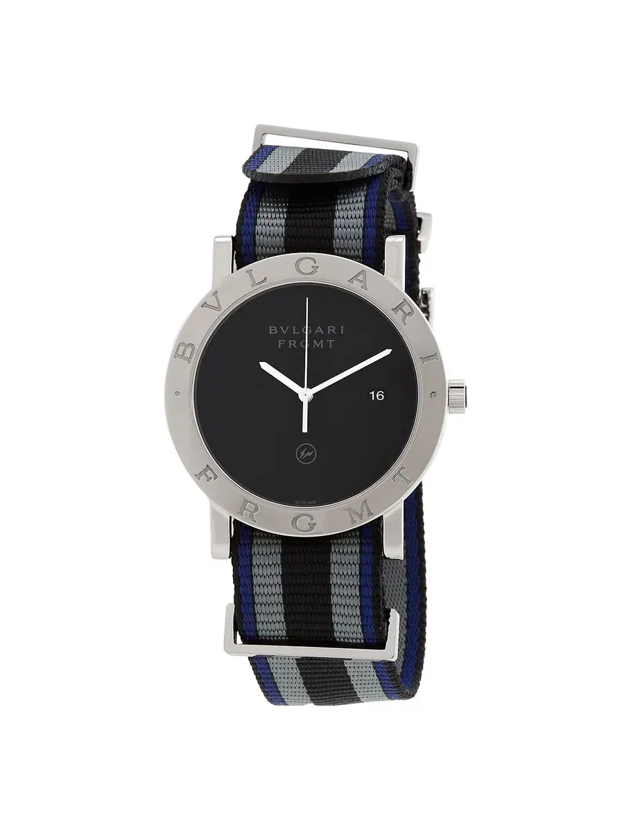 Мужские автоматические часы Bvlgari Fragment Special Edition с черным циферблатом, артикул 103570