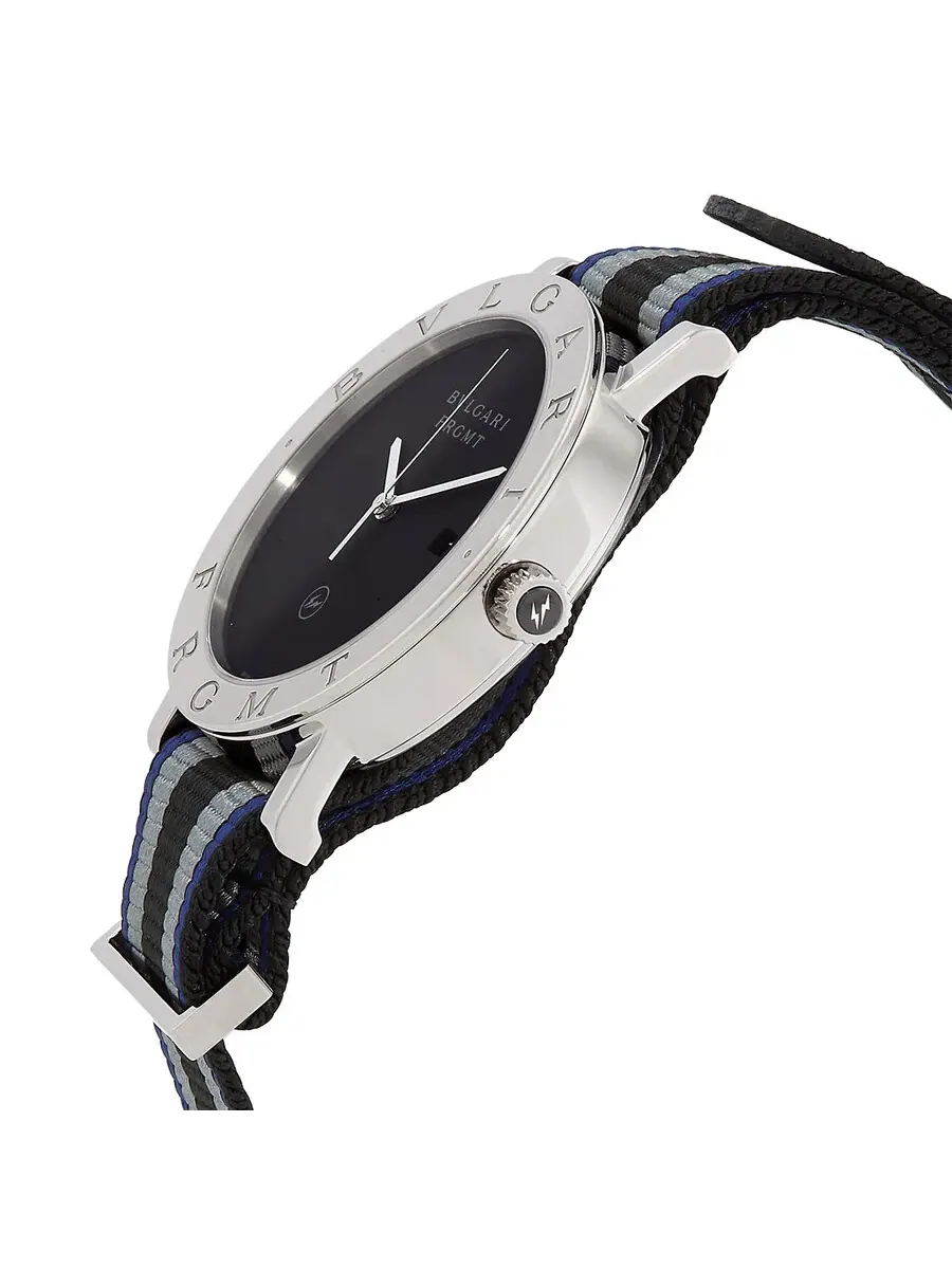 Мужские автоматические часы Bvlgari Fragment Special Edition с черным циферблатом, артикул 103570 — изображение 2 из 4