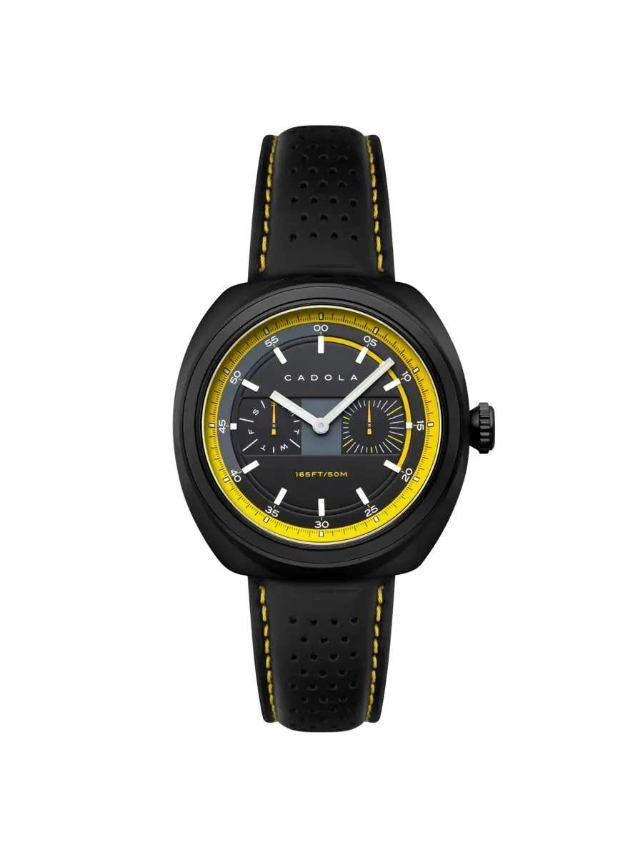 Мужские часы Cadola Giulia GMT Quartz с черным циферблатом CD-1043-02
