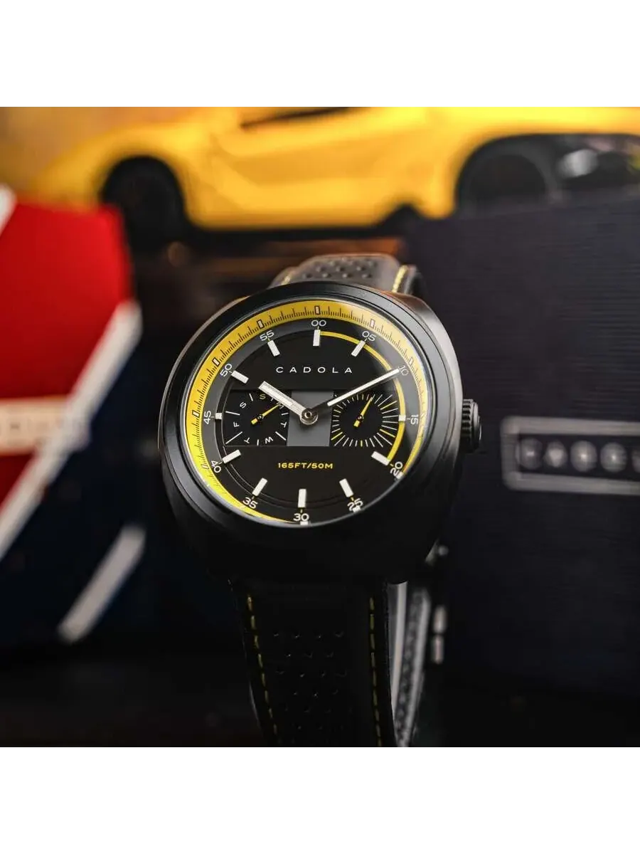 Мужские часы Cadola Giulia GMT Quartz с черным циферблатом CD-1043-02 — изображение 4 из 4, оттенок черный