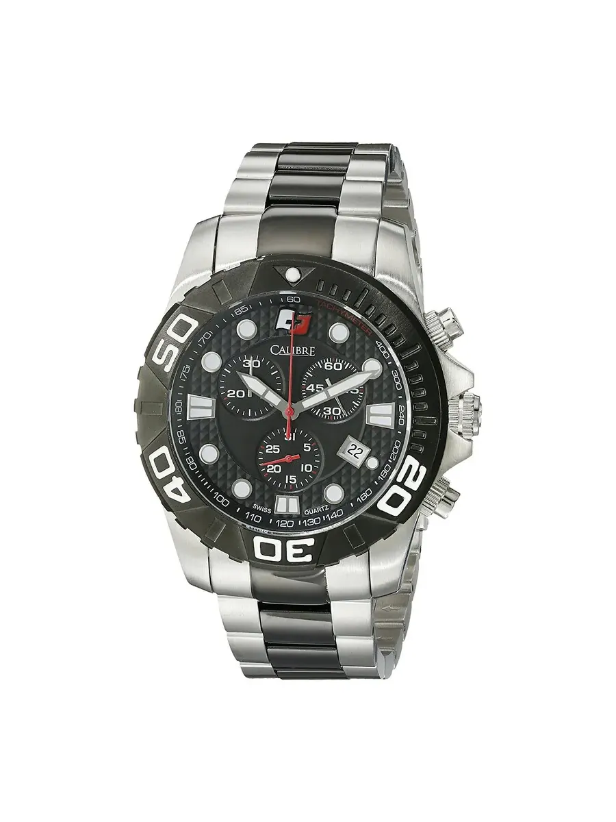 Мужские часы Calibre Akron Chronograph SC-5A2-04-007 — черный