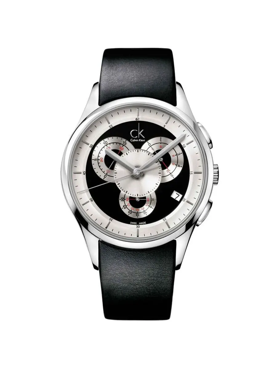 Мужские часы Calvin Klein Basic Chronograph Quartz с черным циферблатом K2A27102