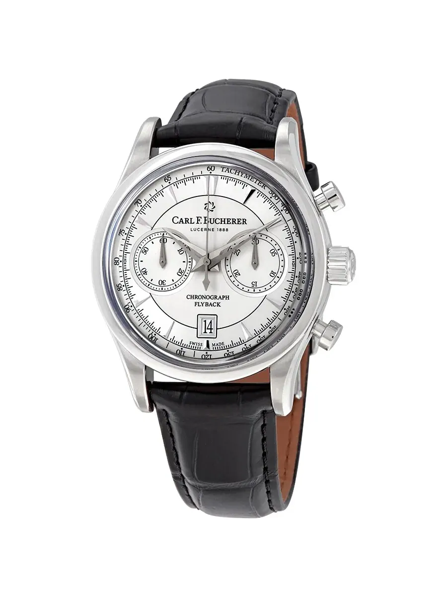 Мужские часы Carl F. Bucherer Manero Chronograph Automatic с серебристым циферблатом 00.10919.08.13.01 — серебристый