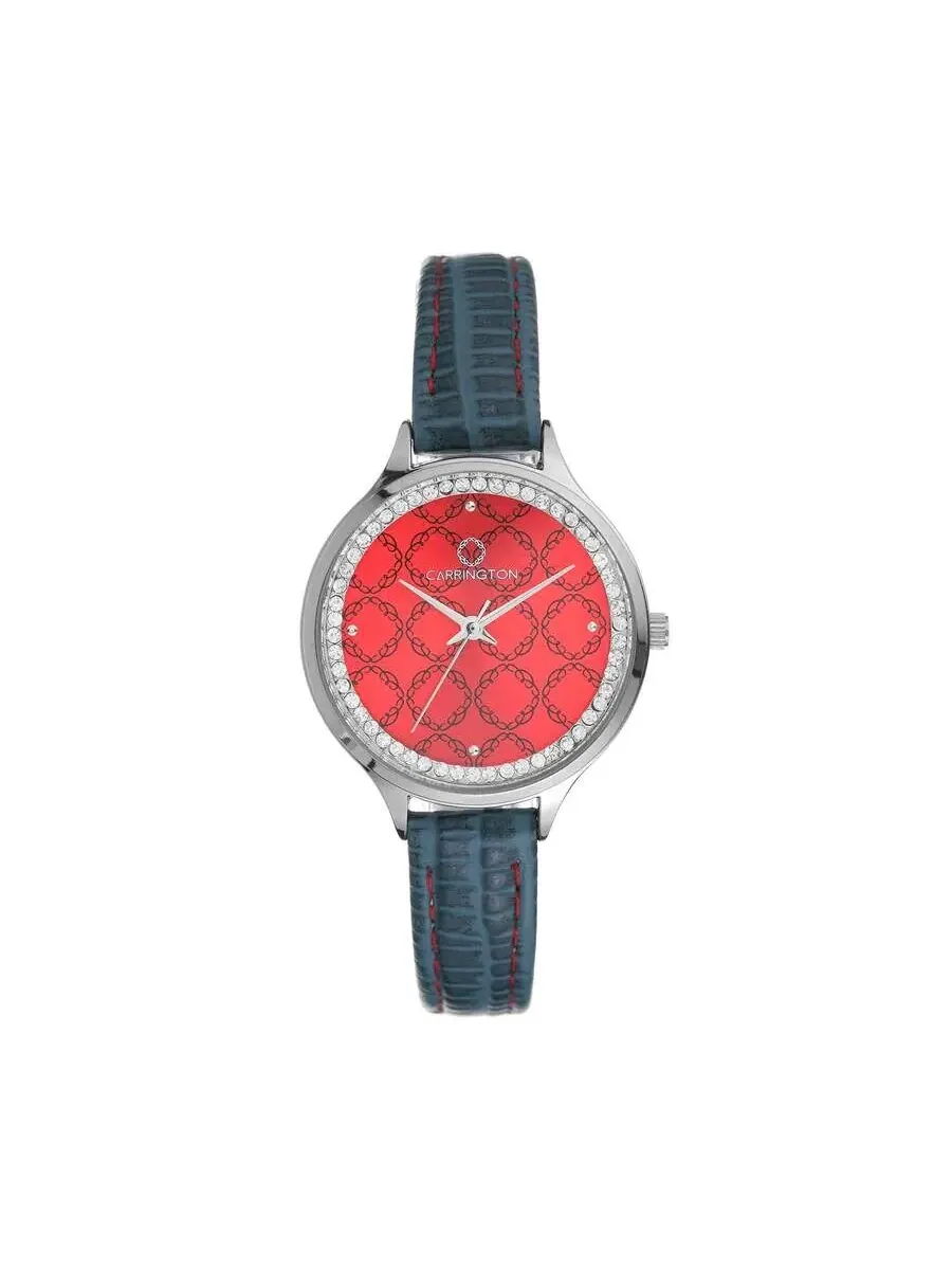 Женские часы Carrington Elsie Quartz с красным циферблатом CT-2006-02