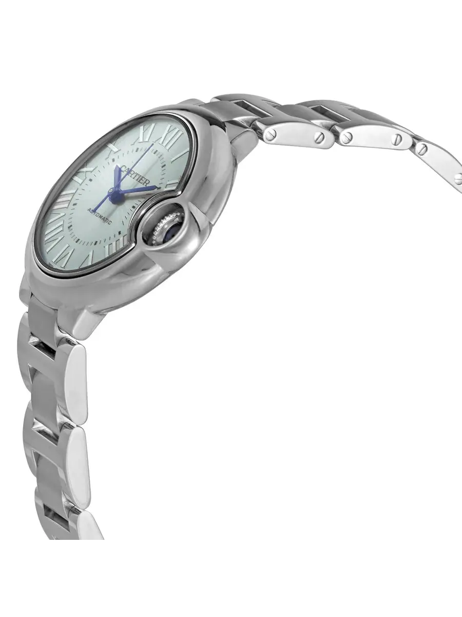 Женские автоматические часы Cartier Ballon Bleu с синим циферблатом WSBB0062 — изображение 2 из 3, оттенок серебряный