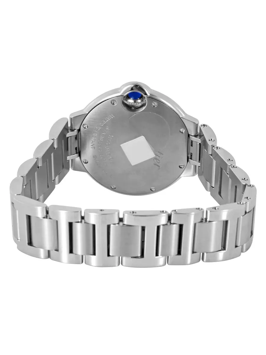 Женские автоматические часы Cartier Ballon Bleu с синим циферблатом WSBB0062 — изображение 3 из 3, оттенок серебряный