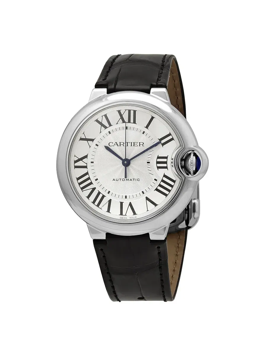 Женские часы Cartier Ballon Bleu Automatic с серебристым циферблатом WSBB0028