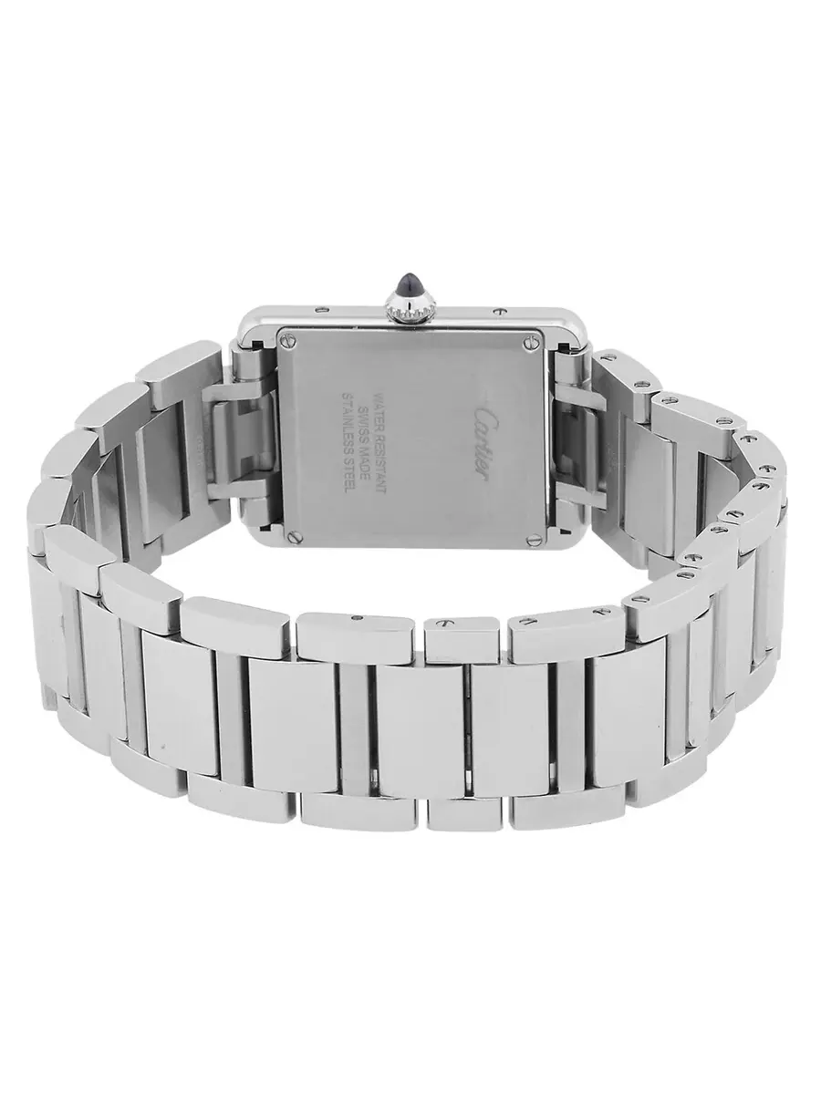 Мужские часы Cartier Tank Must Quartz с серебряным циферблатом WSTA0052 — изображение 3 из 3, оттенок серебряный
