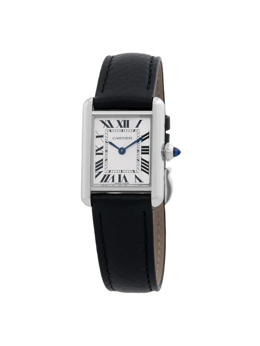 Часы Cartier Tank Must Small Size Quartz White Dial Unisex Watch WSTA0110