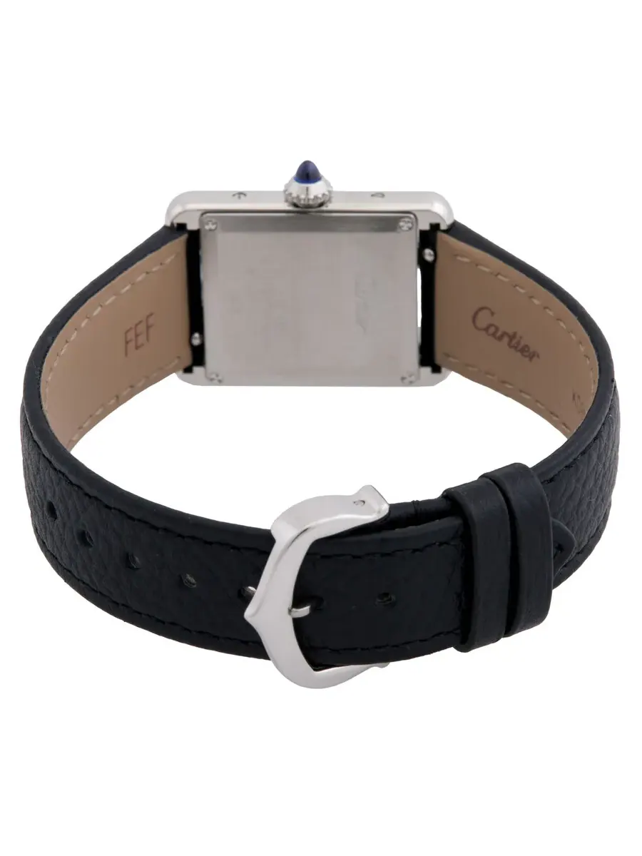 Часы Cartier Tank Must Small Size Quartz White Dial Unisex Watch WSTA0110 — изображение 3 из 3, оттенок серебряный
