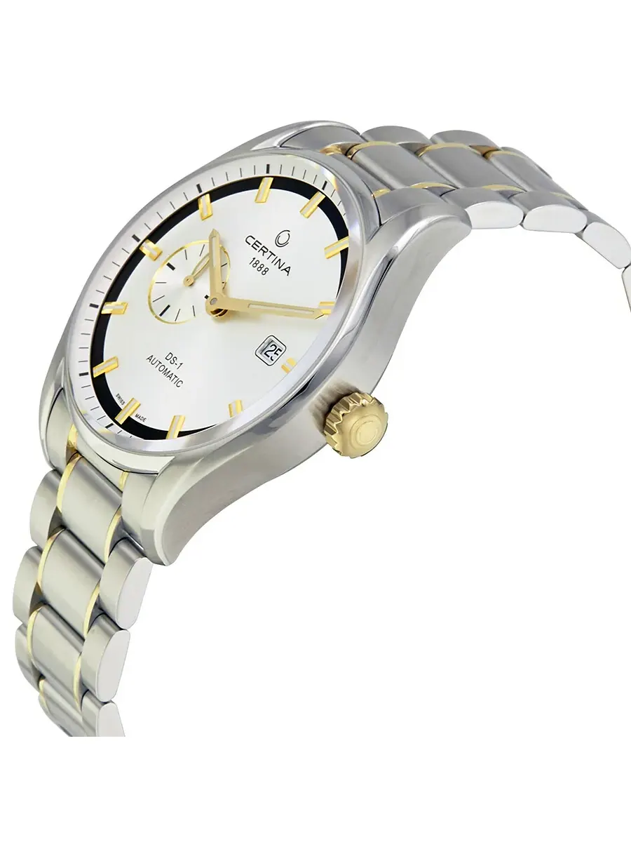 Мужские часы Certina DS 1 Automatic с серебристым циферблатом C0064282203100 — изображение 2 из 3, оттенок серебряный
