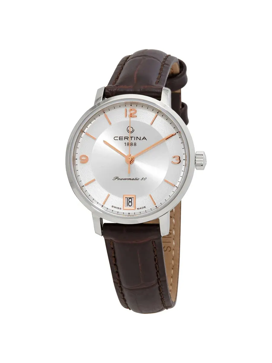 Женские часы Certina DS Caimano Automatic с серебристым циферблатом C035.207.16.037.01 — серебристый