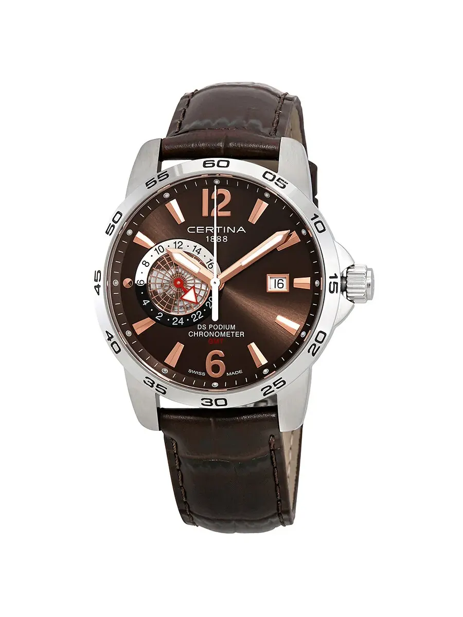 Мужские часы Certina DS Podium с коричневым циферблатом C034.455.16.087.01