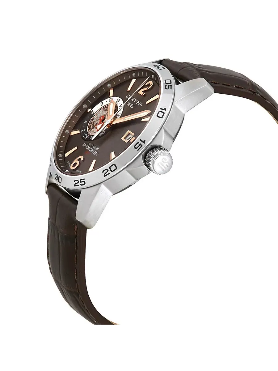 Мужские часы Certina DS Podium с коричневым циферблатом C034.455.16.087.01 — изображение 2 из 3, оттенок серебряный