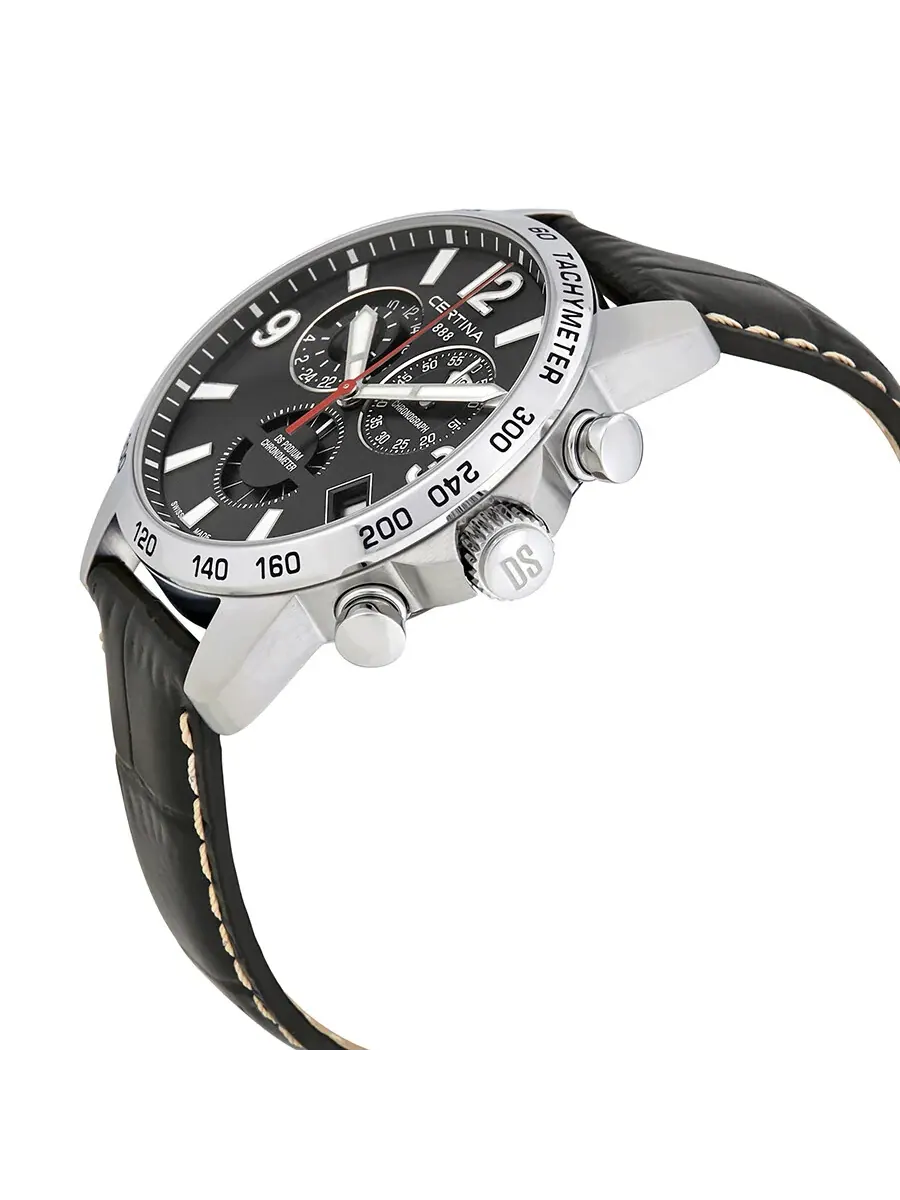 Мужские часы Certina DS Podium Chronograph с черным циферблатом C034.654.16.057.00 — изображение 2 из 3, оттенок серебряный