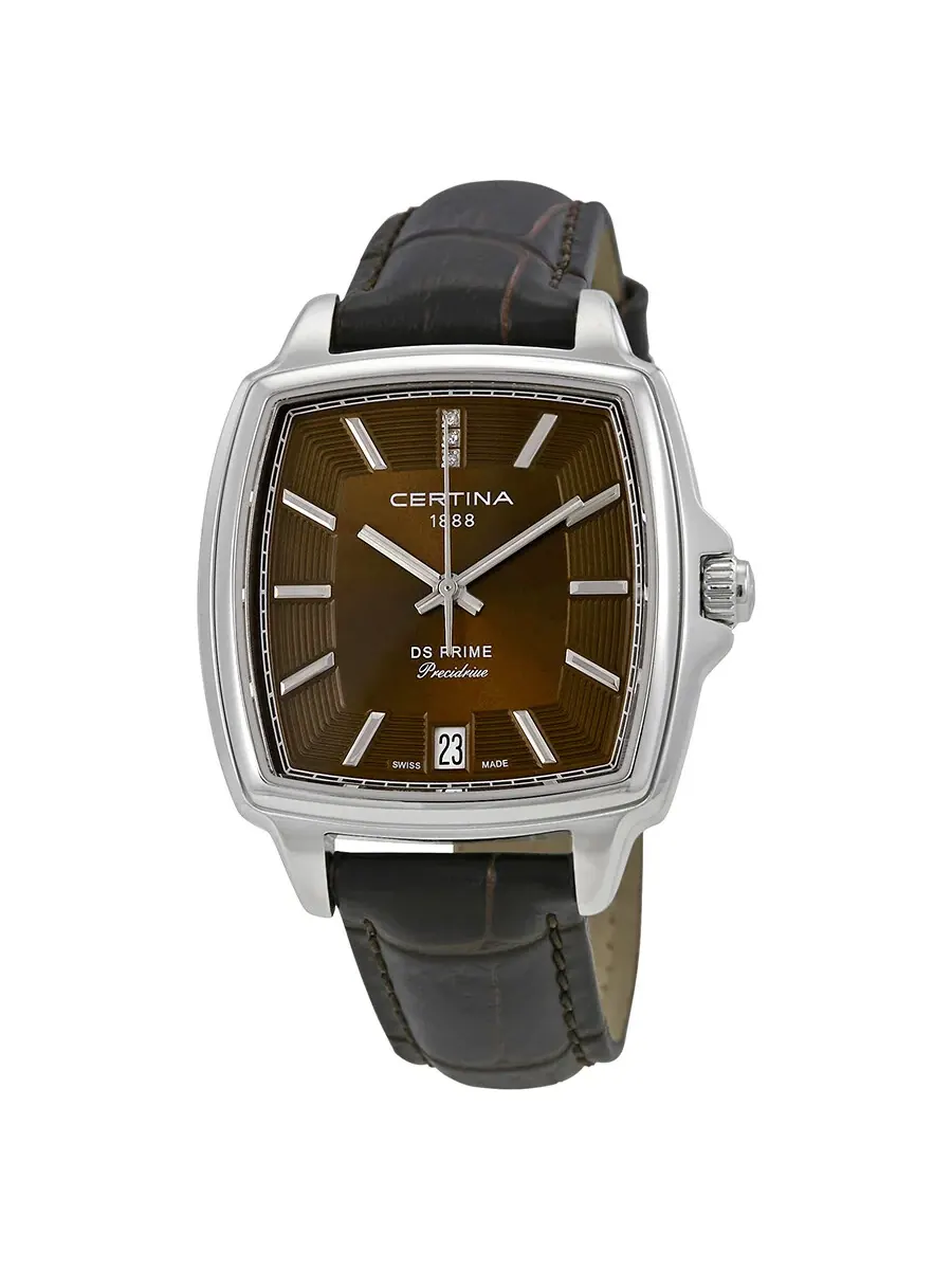 Женские часы Certina DS Prime Shape с коричневым циферблатом C028.310.16.296.00