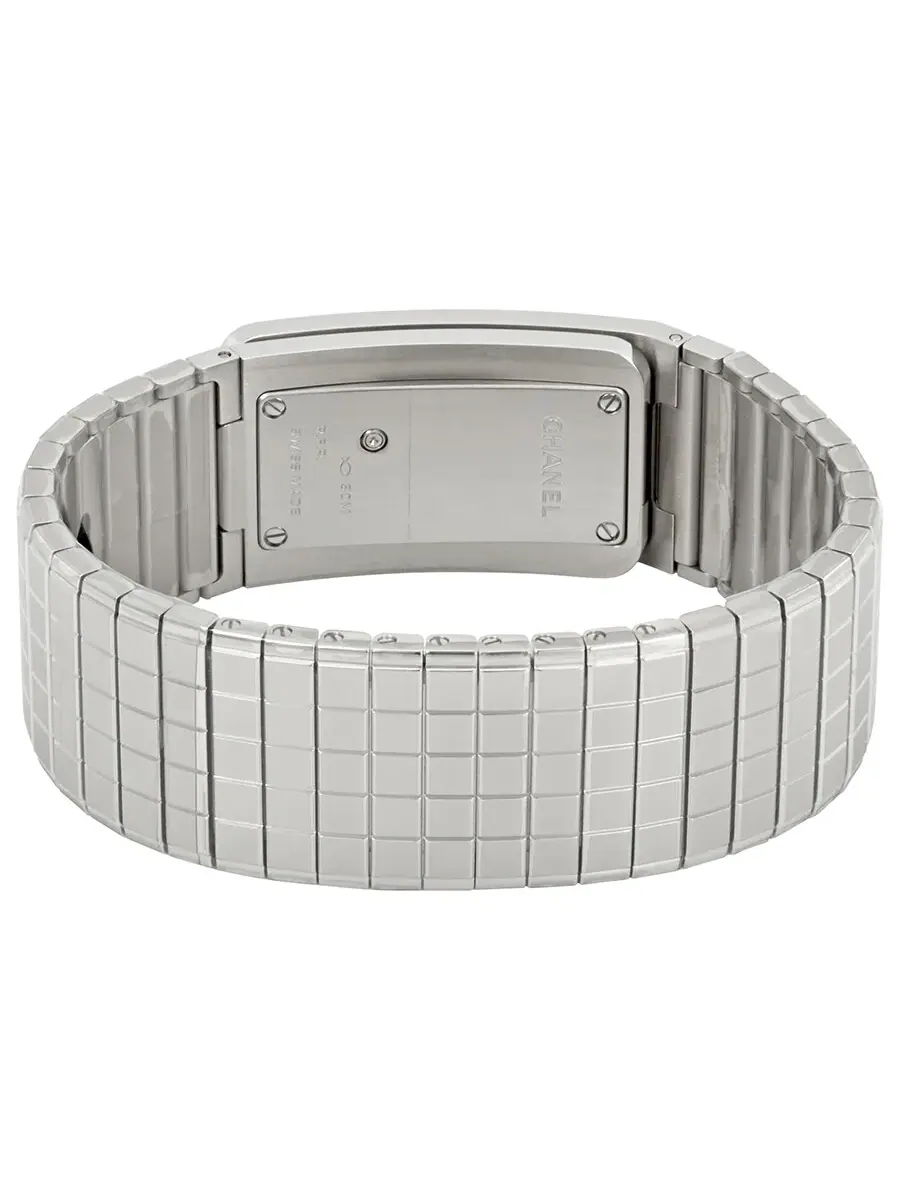 Женские часы Chanel Code CoCo с черным лаковым циферблатом и бриллиантами H5145 — изображение 3 из 3, оттенок серебряный
