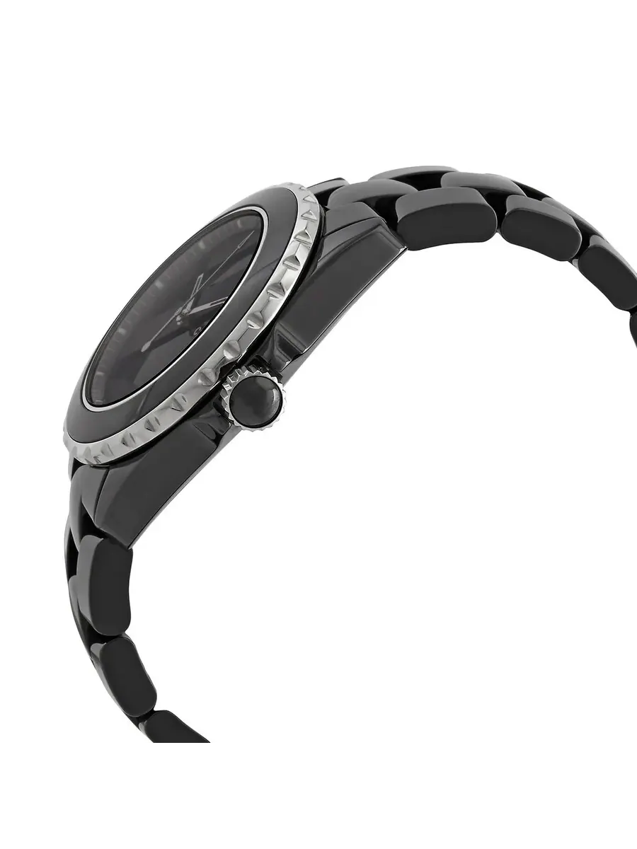 Женские автоматические часы Chanel J12 с черным циферблатом H5581 — изображение 2 из 6, оттенок серебряный