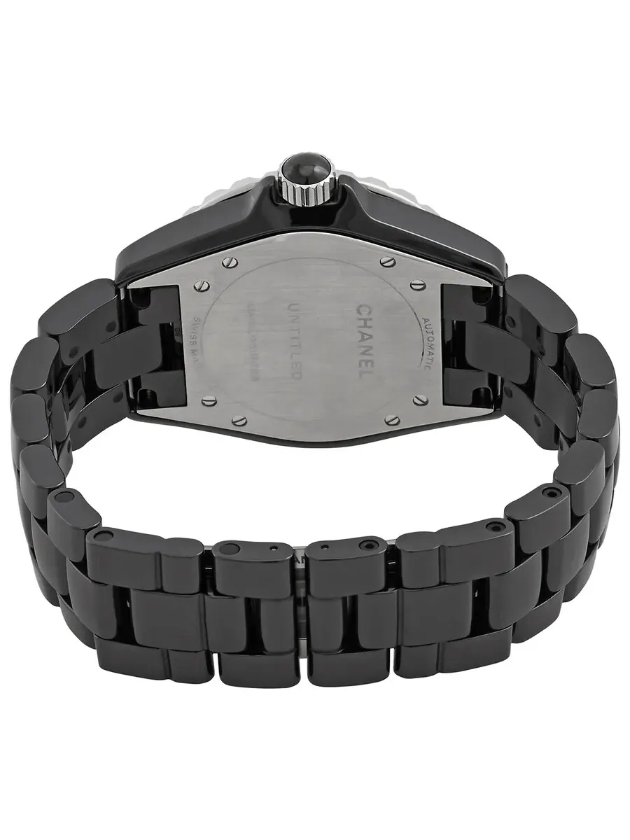 Женские автоматические часы Chanel J12 с черным циферблатом H5581 — изображение 3 из 6, оттенок серебряный
