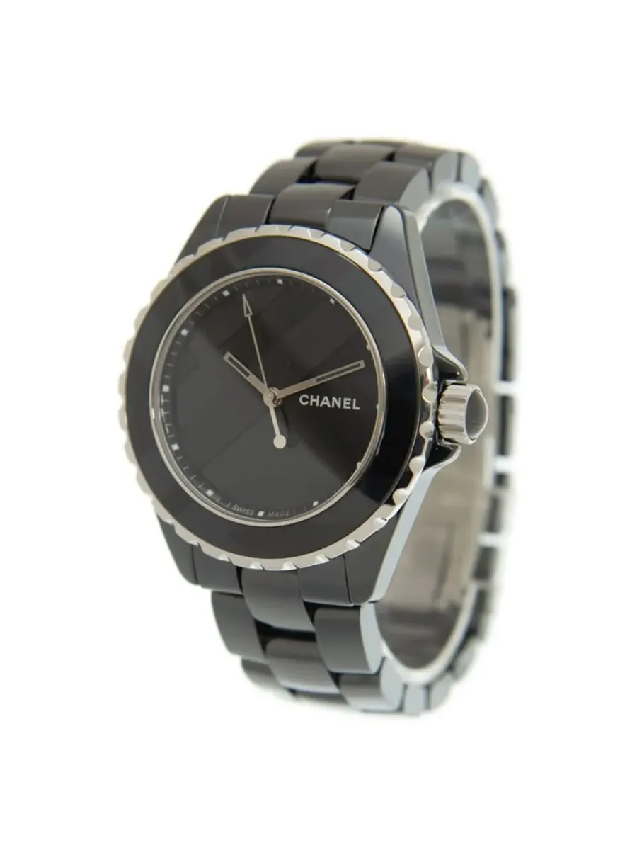 Женские автоматические часы Chanel J12 с черным циферблатом H5581 — изображение 4 из 6, оттенок серебряный