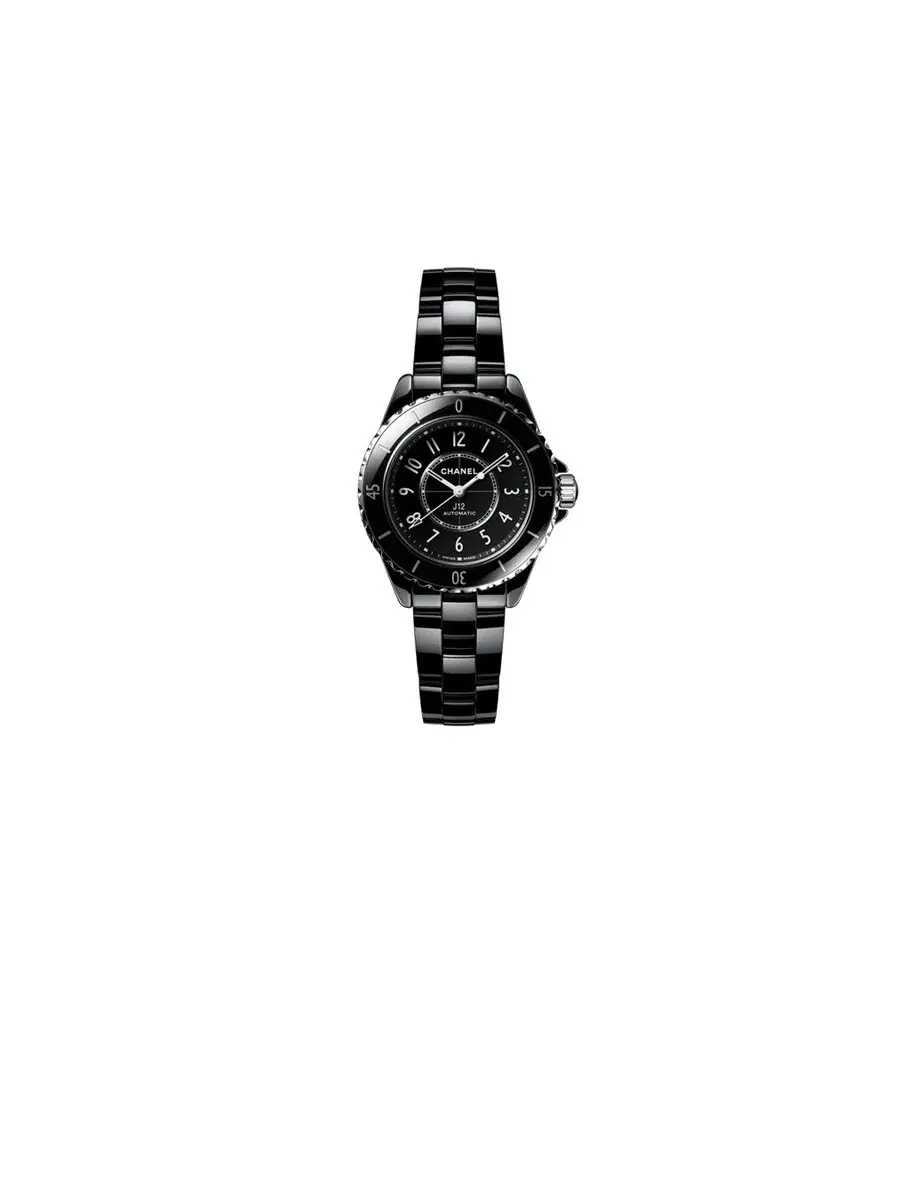 Мужские автоматические часы Chanel J12 с черным циферблатом, модель H5696
