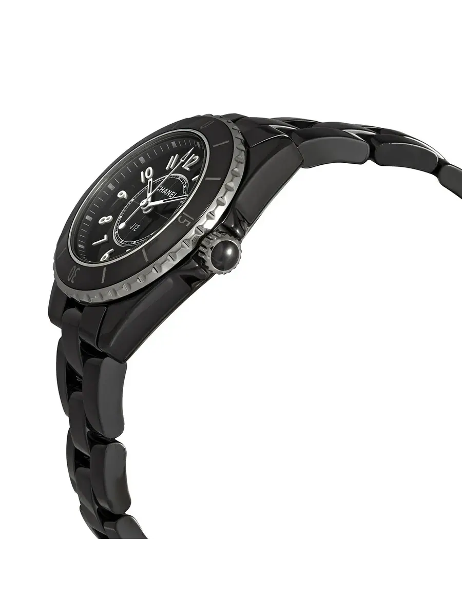 Женские часы Chanel J12 Quartz с черным циферблатом H5695 — изображение 2 из 3, оттенок серебряный