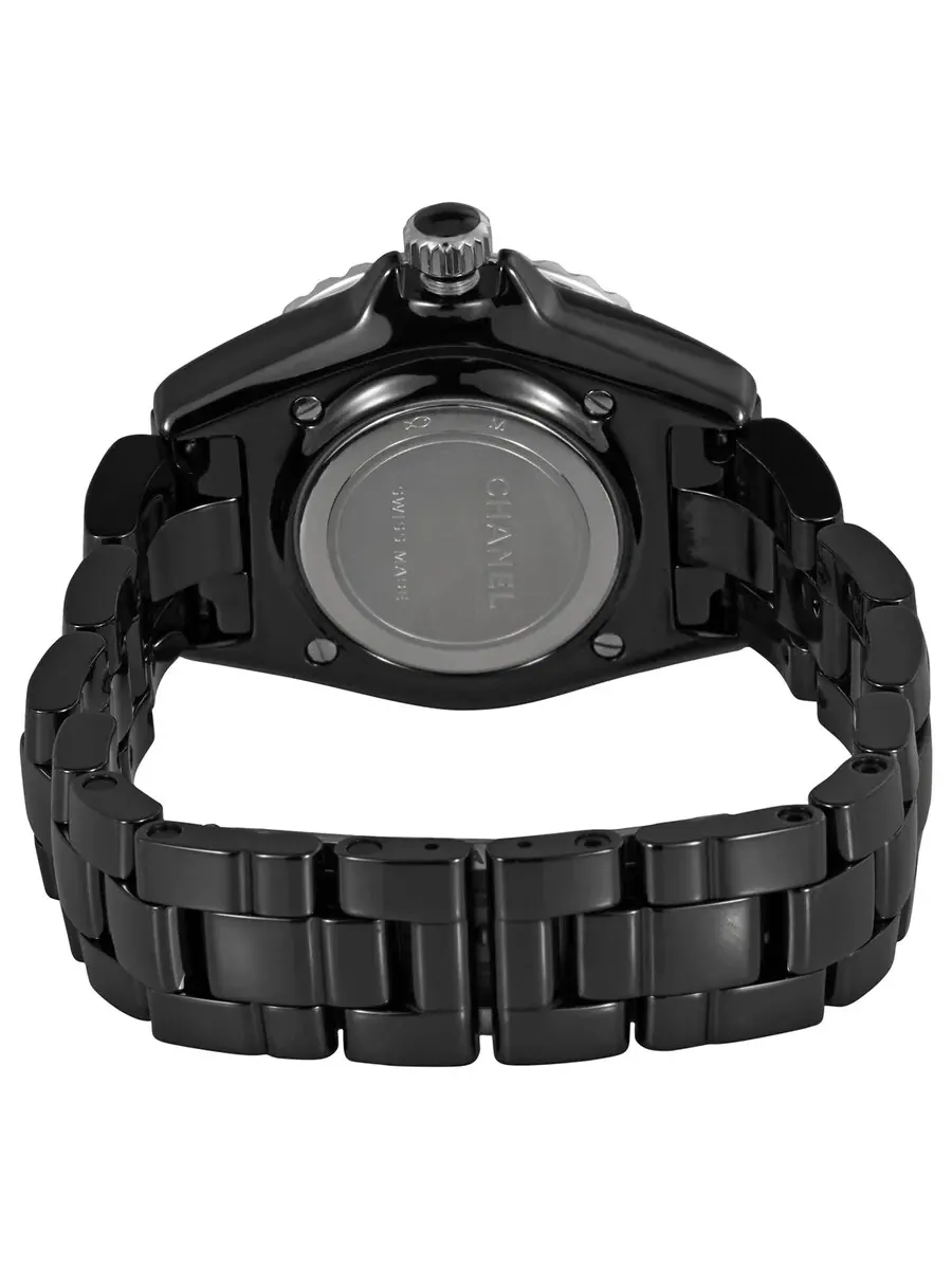 Женские часы Chanel J12 Quartz с черным циферблатом H5695 — изображение 3 из 3, оттенок серебряный