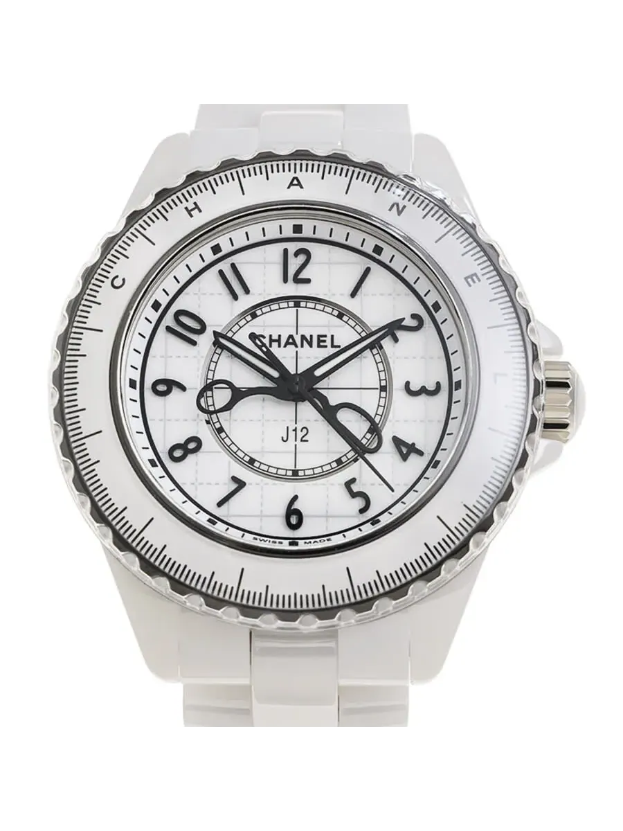 Женские часы Chanel J12 Quartz с белым циферблатом H9763