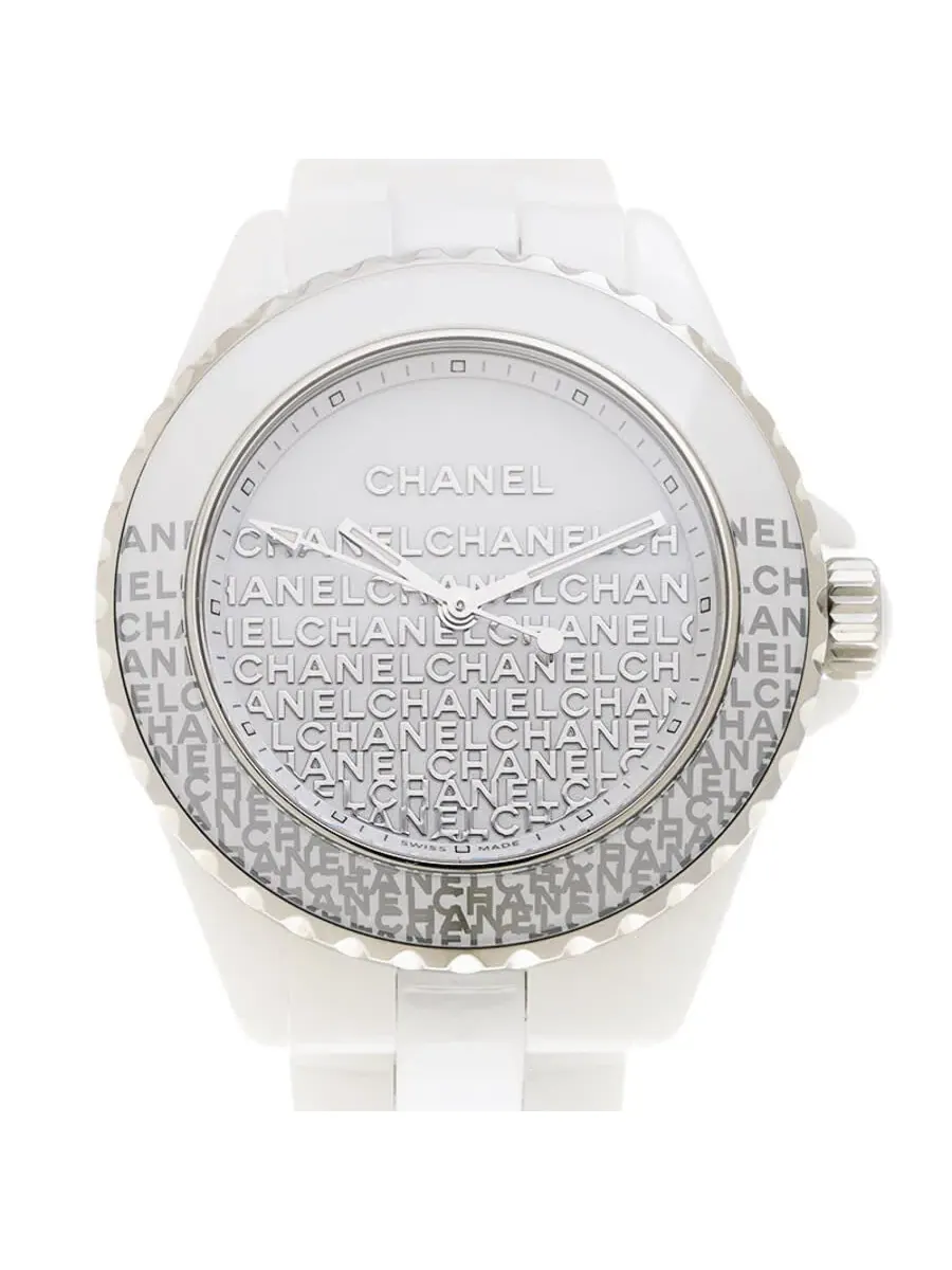 Женские кварцевые часы Chanel J12 с белым циферблатом, модель H7419