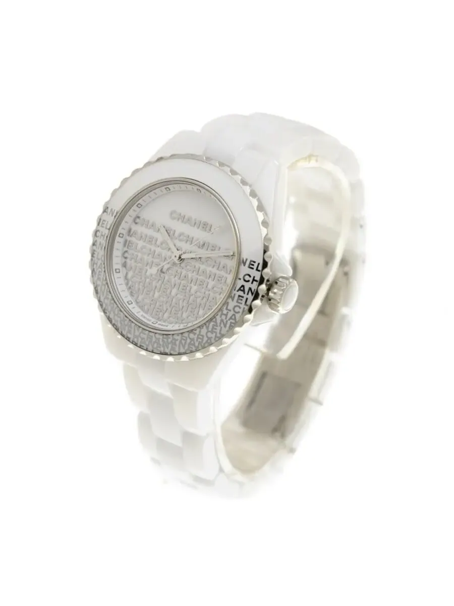 Женские кварцевые часы Chanel J12 с белым циферблатом, модель H7419 — изображение 4 из 6, оттенок белый