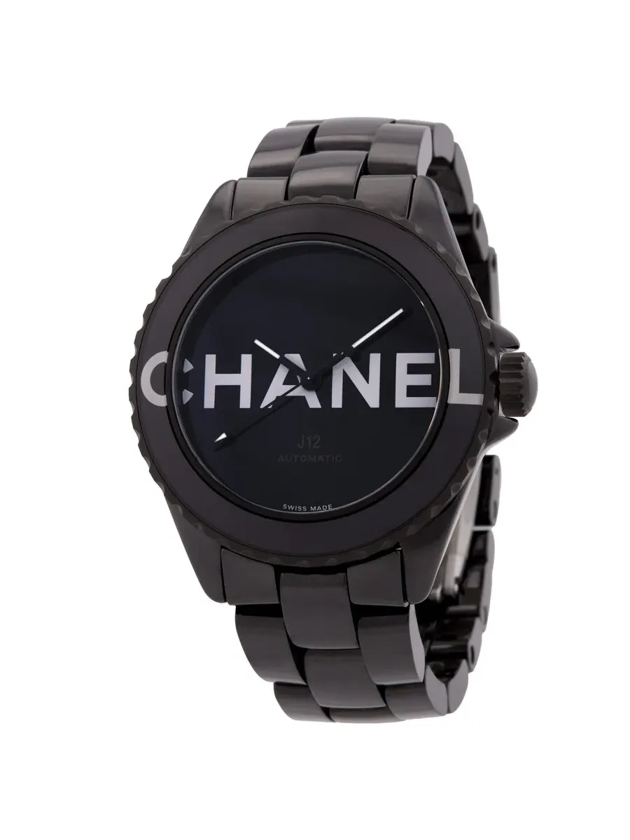 Женские часы Chanel J12 Wanted De Chanel с автоматическим механизмом, черным циферблатом, модель H7418