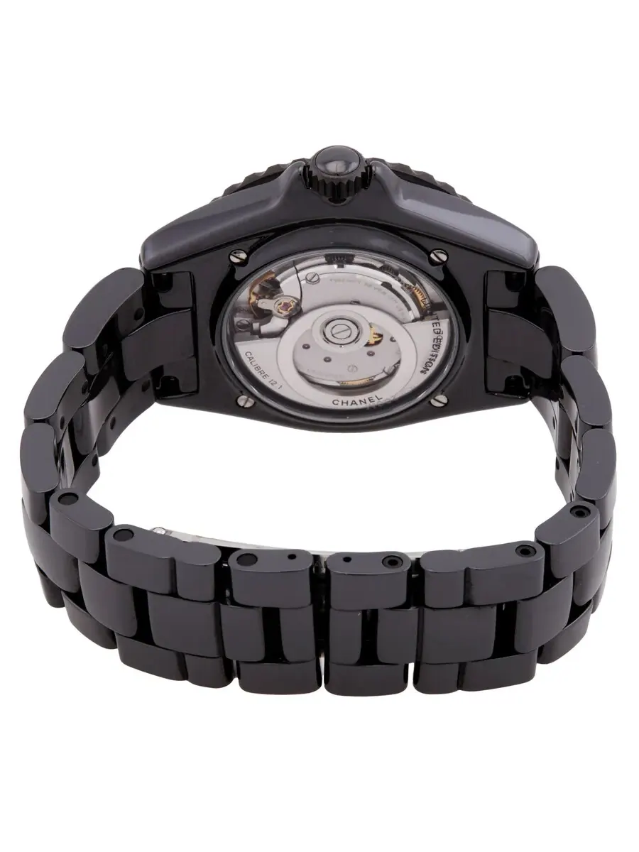 Женские часы Chanel J12 Wanted De Chanel с автоматическим механизмом, черным циферблатом, модель H7418 — изображение 3 из 3