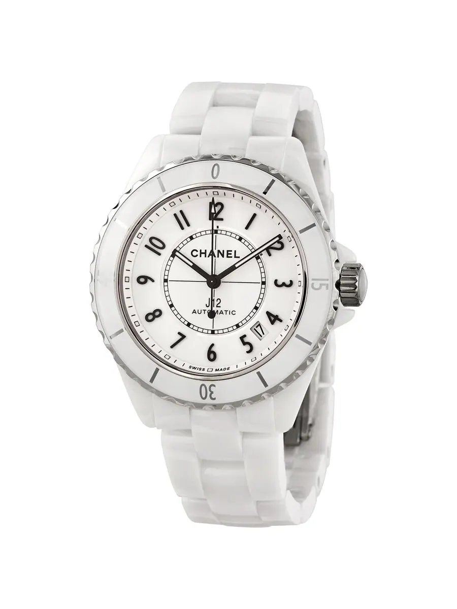 Женские часы Chanel J12 с белым циферблатом H5700