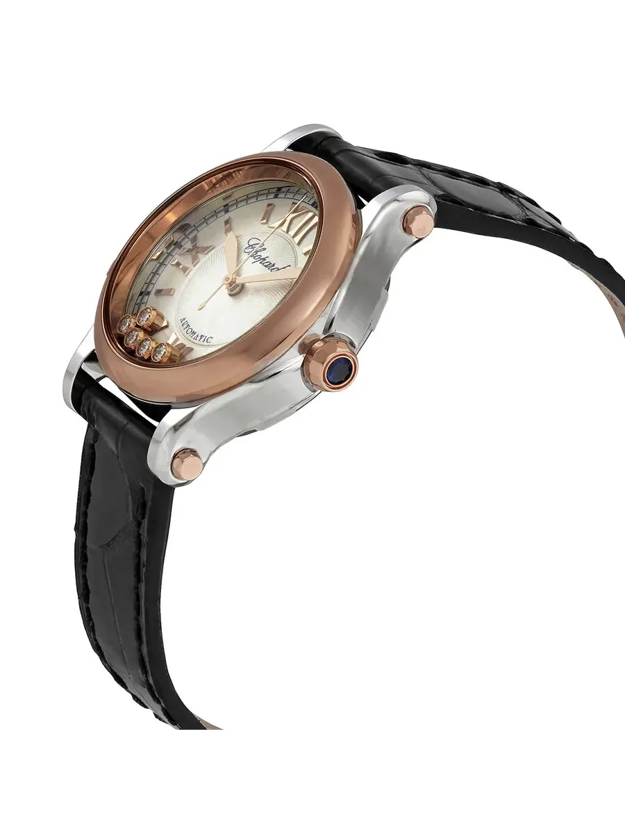 Женские часы Chopard Happy Sport Automatic с серебристым циферблатом 278573-6013 — изображение 2 из 5, оттенок серебряный