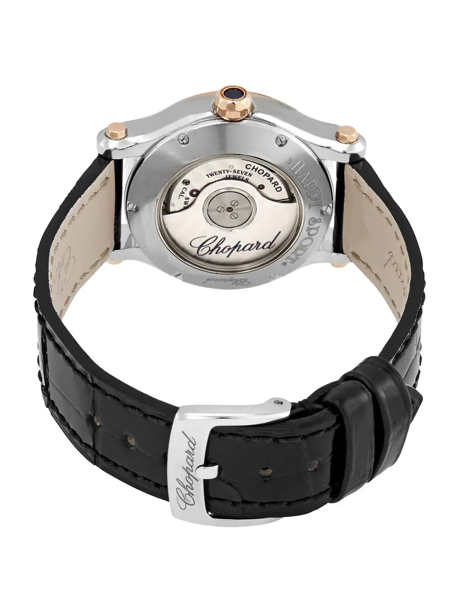 Женские часы Chopard Happy Sport Automatic с серебристым циферблатом 278573-6013 — изображение 3 из 5, оттенок серебряный