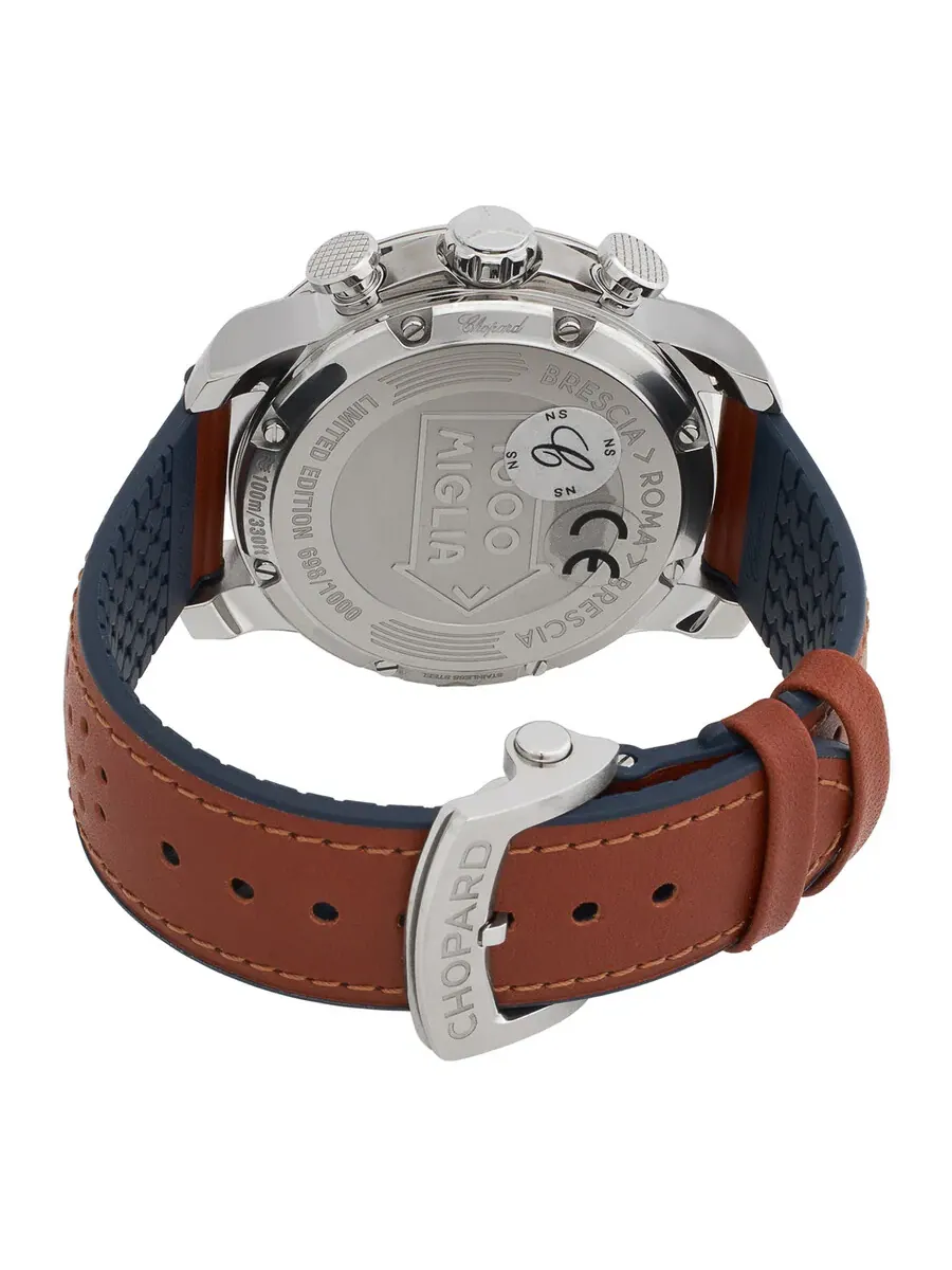 Мужские часы Chopard Mille Miglia GT XL Хронограф Автомат Серебристый циферблат 168571-3010 — изображение 3 из 3