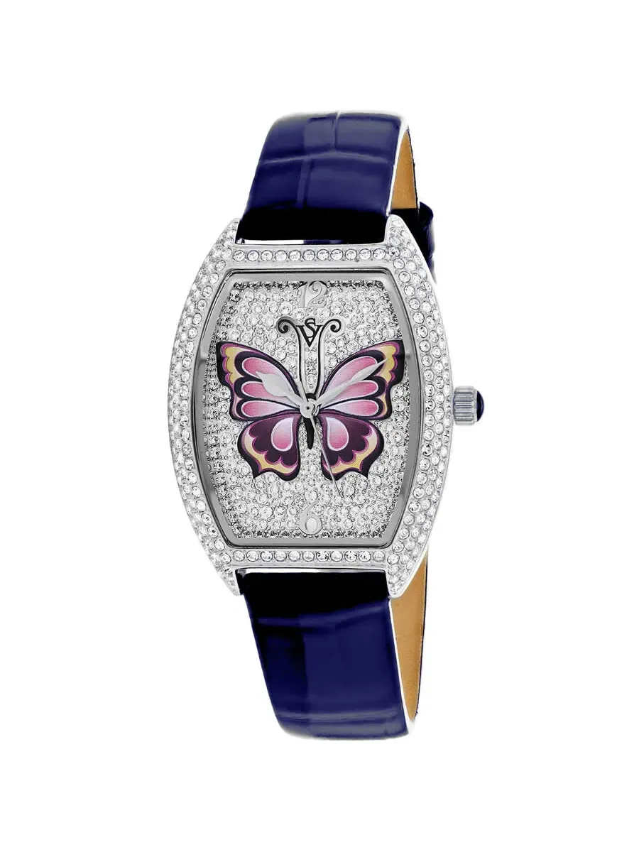 Женские часы Christian Van Sant Papillon Quartz с серебристым циферблатом CV4871BL