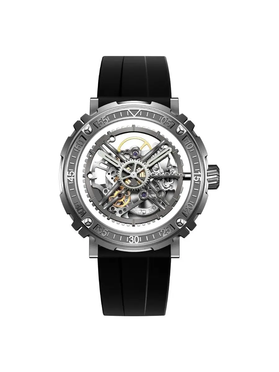 Мужские часы Ciga Design Magician с ручным заводом M051-SS01-W6B — серебристый